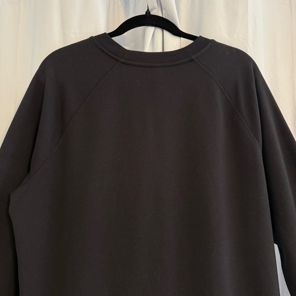 Athleta Bounce Back Sweatshirt Dress Black Long Sleeve Casual XL - Picture 11 of 15
